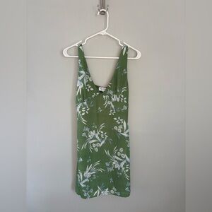 Rolla Coster green floral mini dress size large